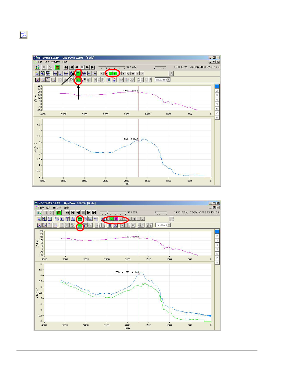 Bode displays | Measurement Computing eZ-TOMAS version 7.1.x User Manual | Page 75 / 108