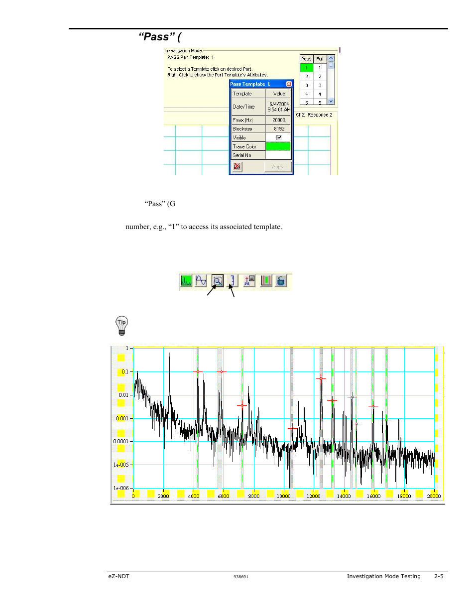 Test all good parts …… 2-4, Test all “pass” (good) parts | Measurement Computing eZ-NDT version 6.0.9 User Manual | Page 11 / 48
