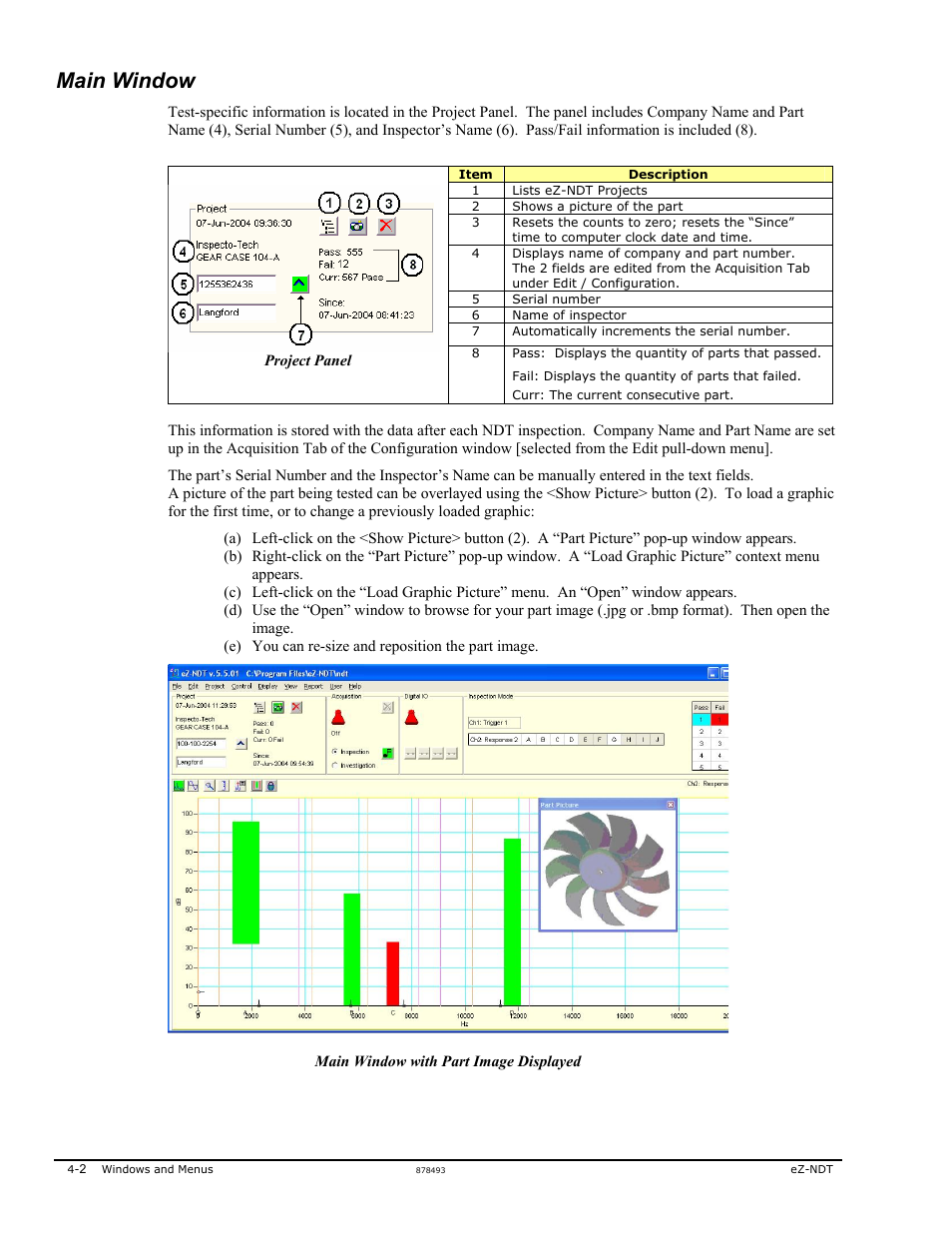 Main window | Measurement Computing eZ-NDT version 6.0.9 User Manual | Page 22 / 48
