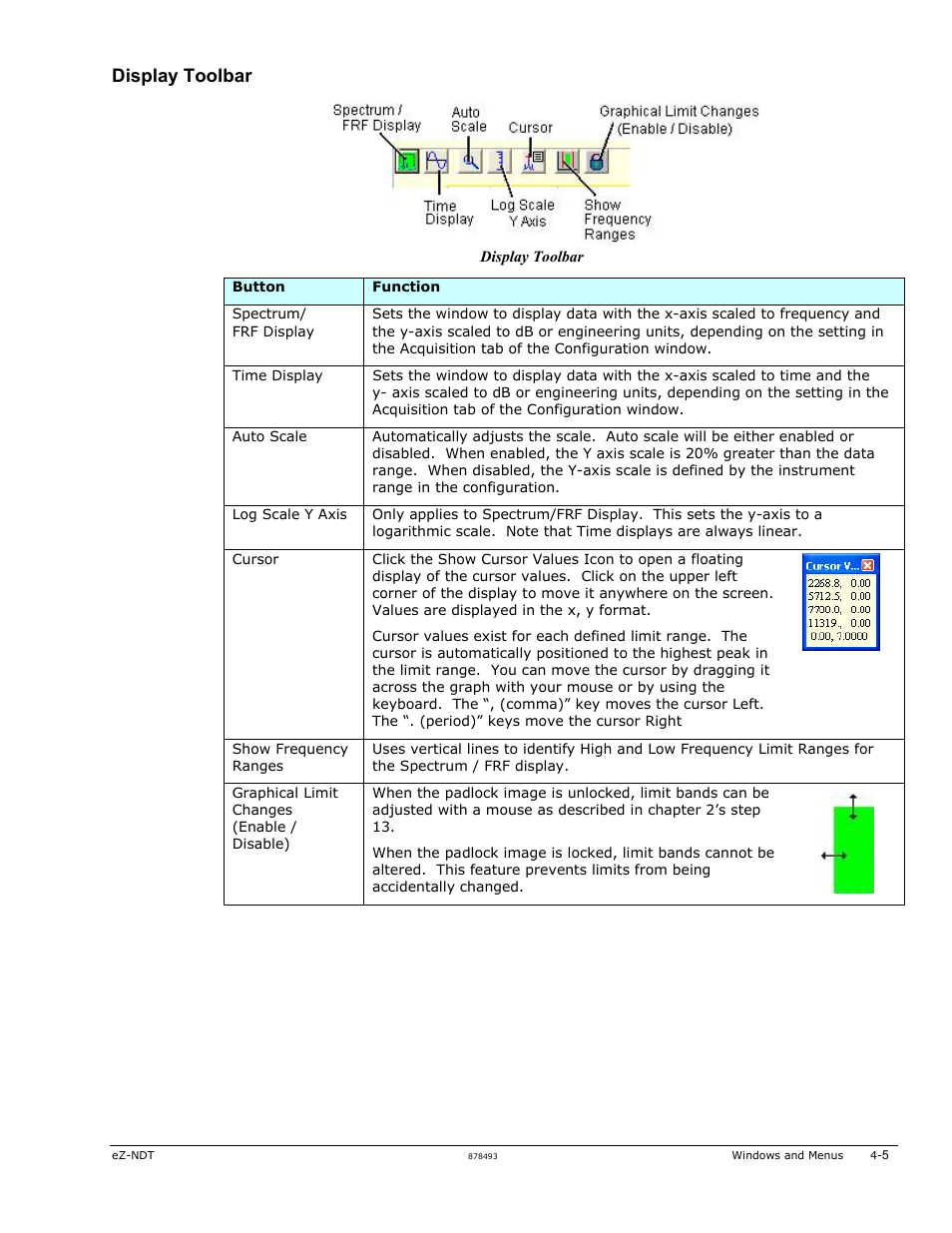 Display toolbar | Measurement Computing eZ-NDT version 6.0.9 User Manual | Page 25 / 48
