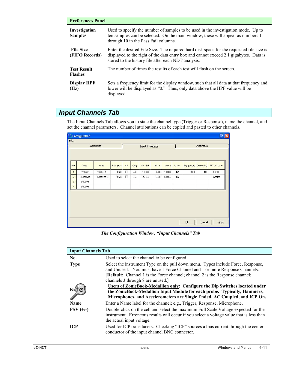 Input channels tab | Measurement Computing eZ-NDT version 6.0.9 User Manual | Page 31 / 48