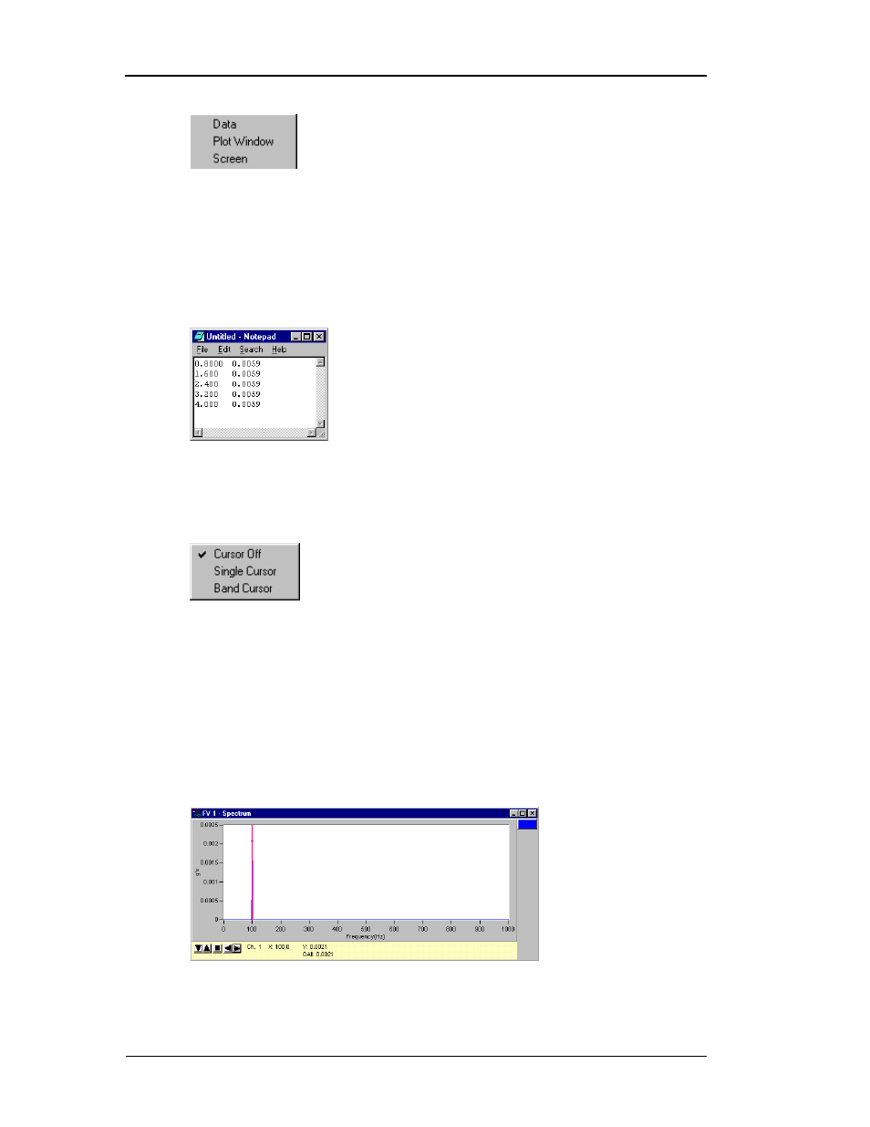 Copy, Cursor | Measurement Computing eZ-Record rev.2.1 User Manual | Page 42 / 50
