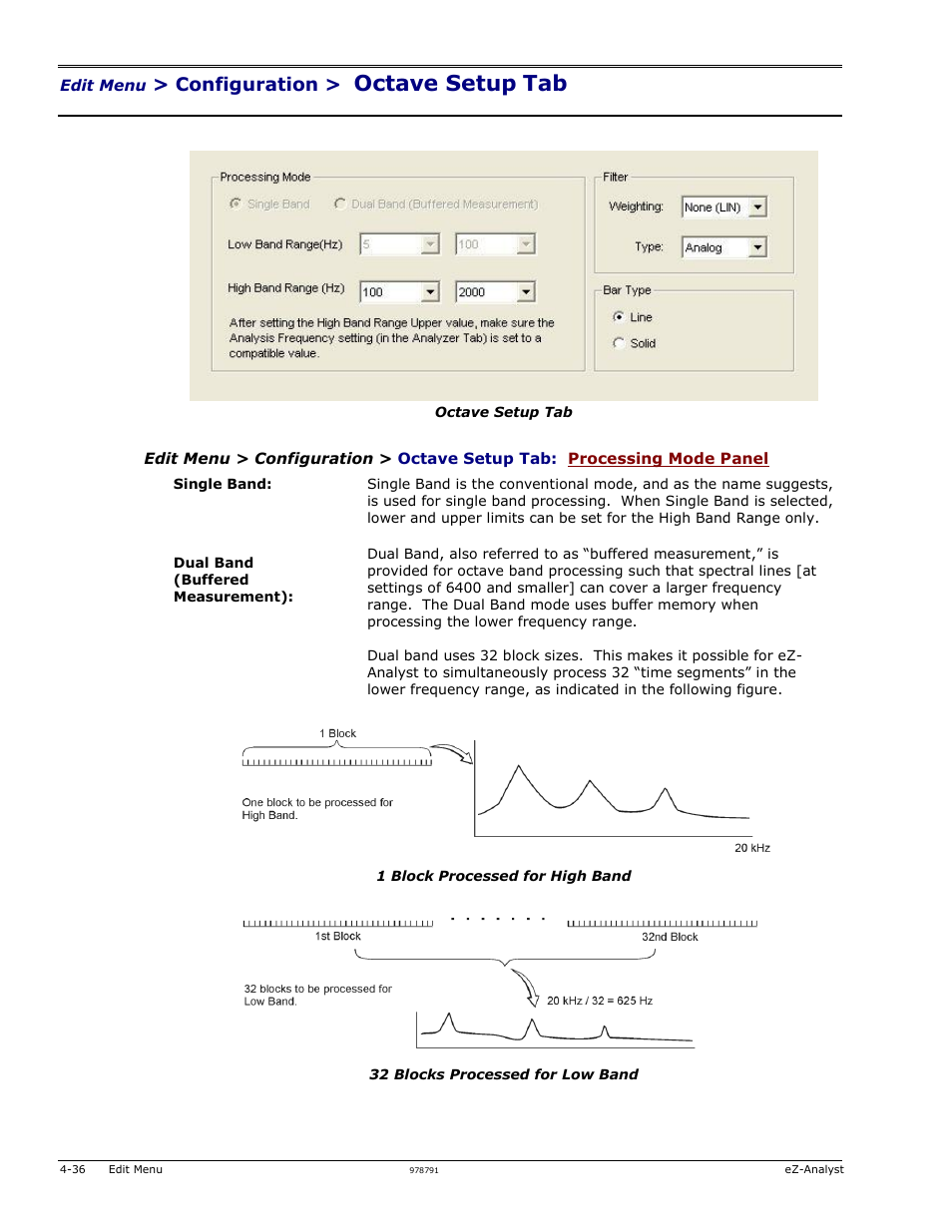 Octave setup | Measurement Computing eZ-Analyst rev.14.1 User Manual | Page 72 / 136