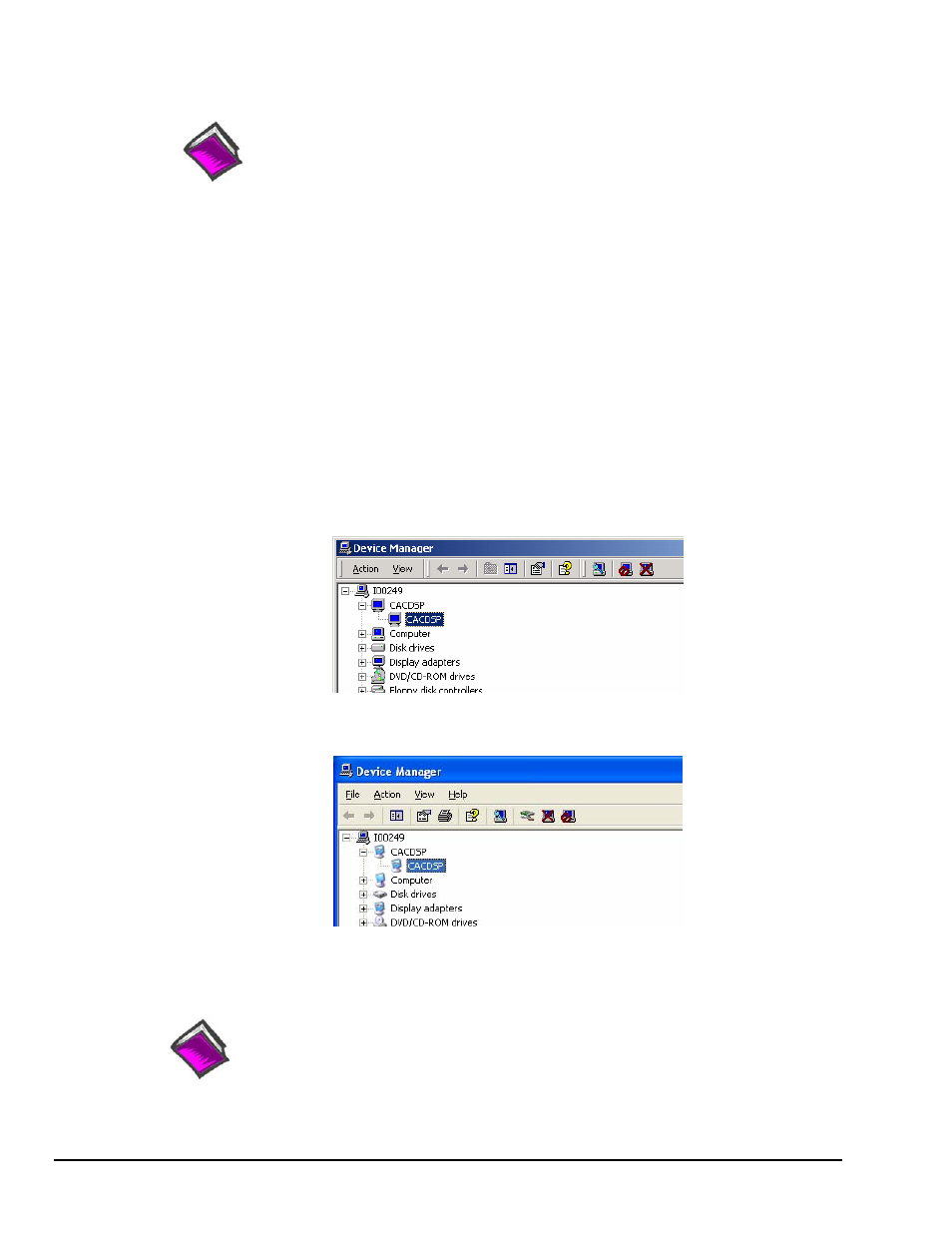 Hardware setup and dsp-card installation, Verifying dsp-card installation | Measurement Computing ZonicBook-Medallion rev.5.0 User Manual | Page 10 / 14