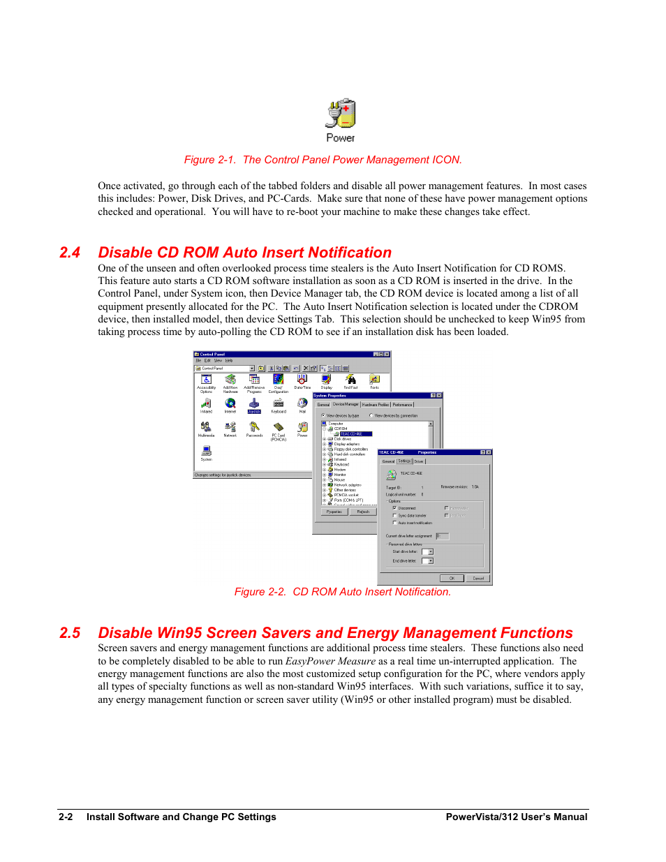 Disable cd rom auto insert notification, 4 disable cd rom auto insert notification | Measurement Computing WavePort 312P rev.1.0 User Manual | Page 14 / 82