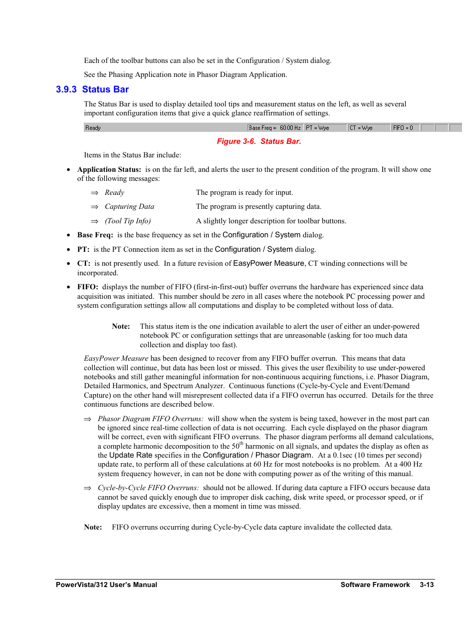 3 status bar | Measurement Computing WavePort 312P rev.1.0 User Manual | Page 29 / 82