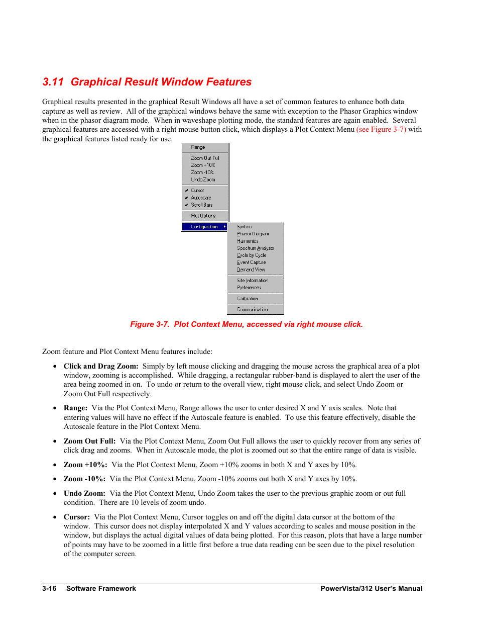 Graphical result window features, 11 graphical result window features | Measurement Computing WavePort 312P rev.1.0 User Manual | Page 32 / 82