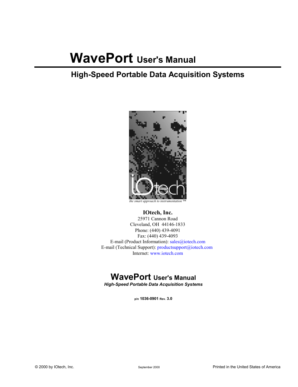 Measurement Computing WavePort rev.3.0 User Manual | 140 pages