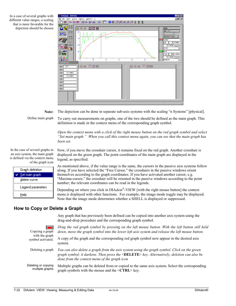 How to copy or delete a graph | Measurement Computing WavePort rev.3.0 User Manual | Page 106 / 140