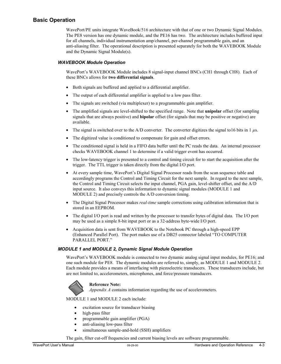 Basic operation | Measurement Computing WavePort rev.3.0 User Manual | Page 31 / 140