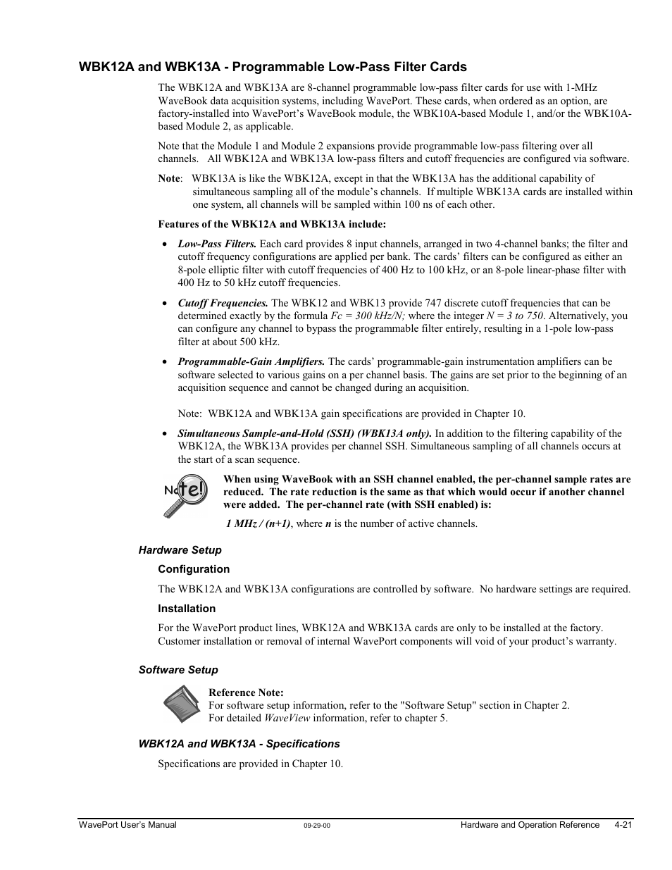 S ……4-21 | Measurement Computing WavePort rev.3.0 User Manual | Page 49 / 140