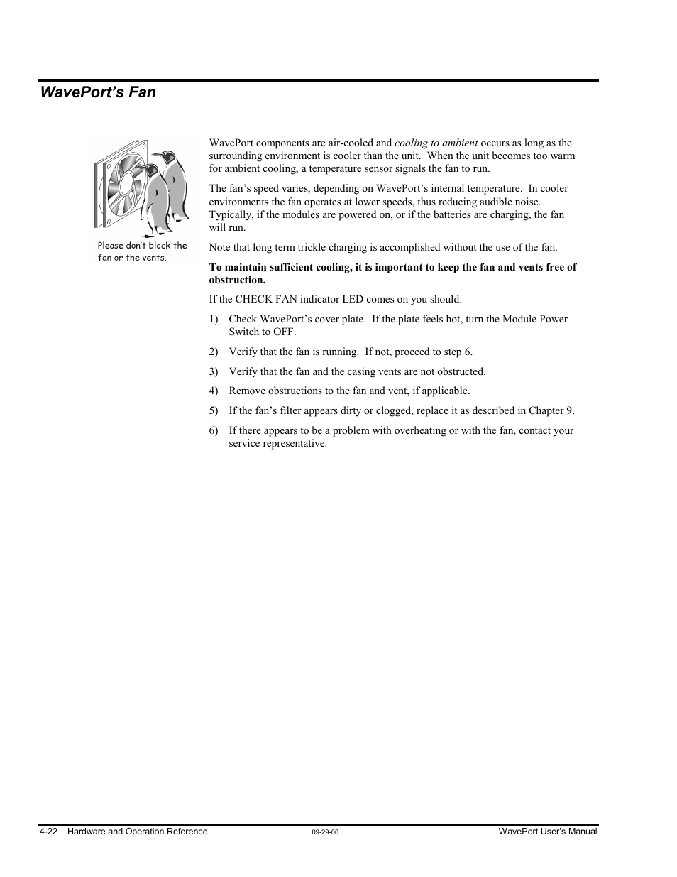 Waveport’s fan | Measurement Computing WavePort rev.3.0 User Manual | Page 50 / 140