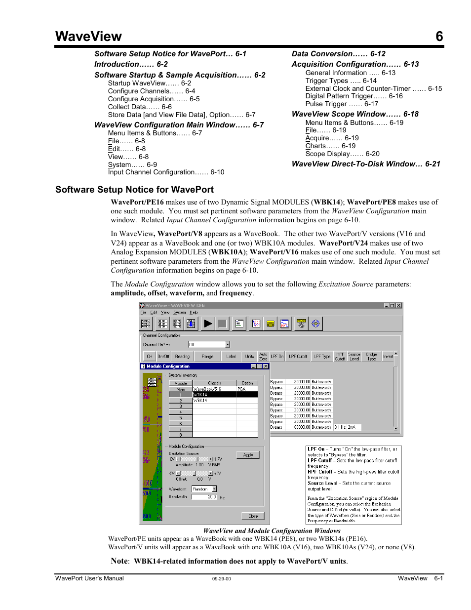 Chapter 6 - waveview, Waveview 6 | Measurement Computing WavePort rev.3.0 User Manual | Page 53 / 140