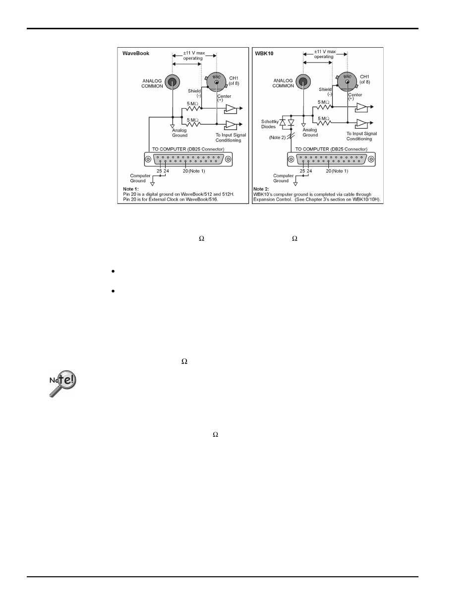 Analog-signal & ground conections…… 4-6, Analog signal & ground connections | Measurement Computing WaveBook rev.4.0 User Manual | Page 52 / 82
