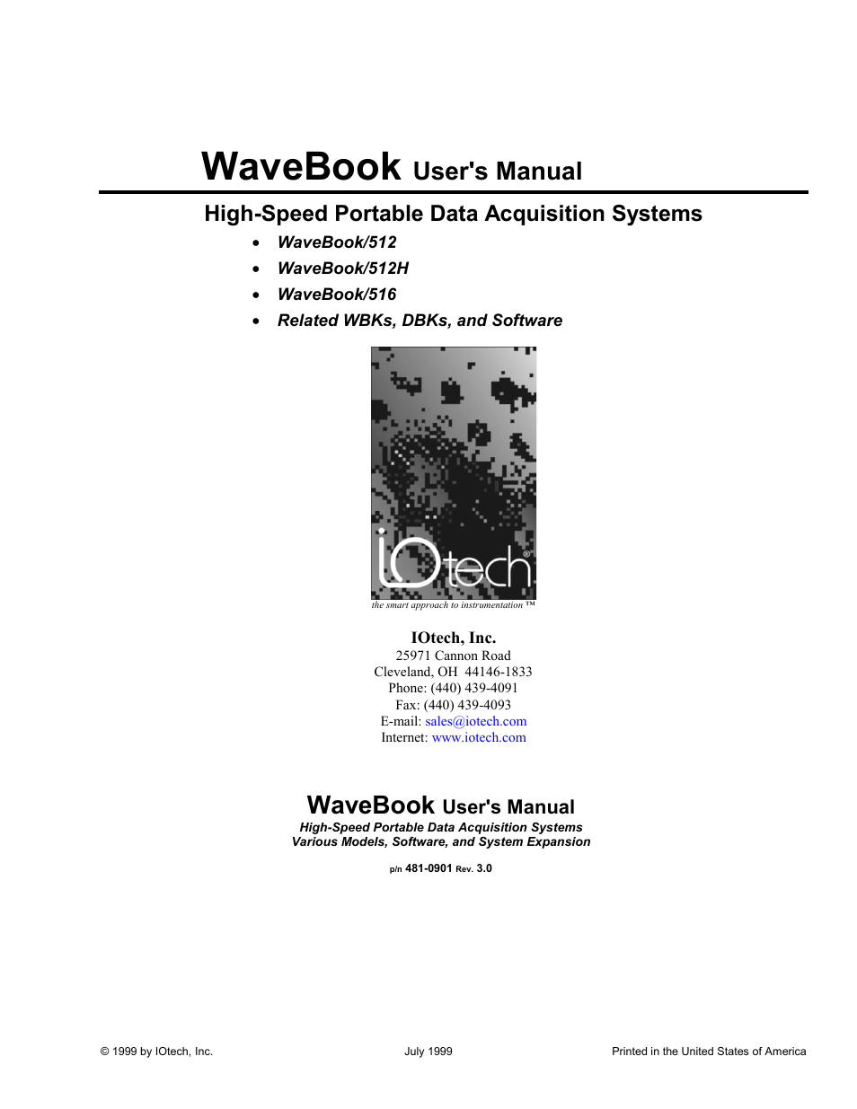 Measurement Computing WaveBook rev.3.0 User Manual | 236 pages