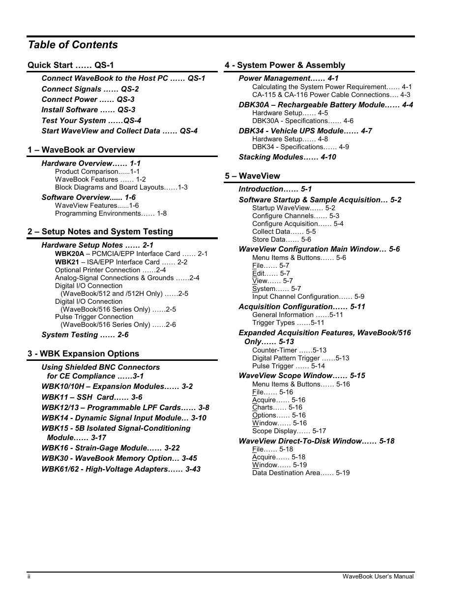 Measurement Computing WaveBook rev.3.0 User Manual | Page 6 / 236