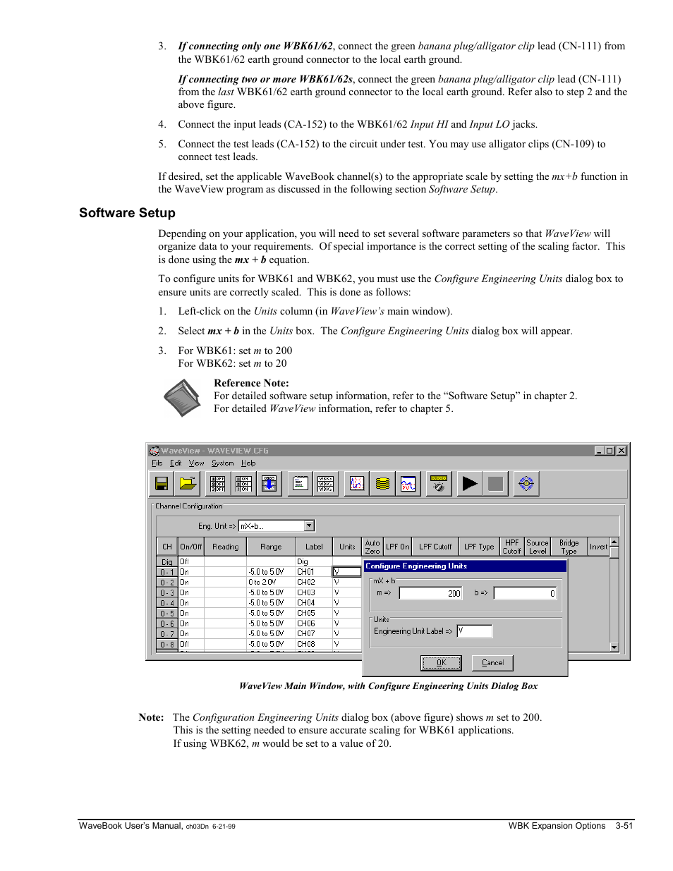 Software setup | Measurement Computing WaveBook rev.3.0 User Manual | Page 83 / 236