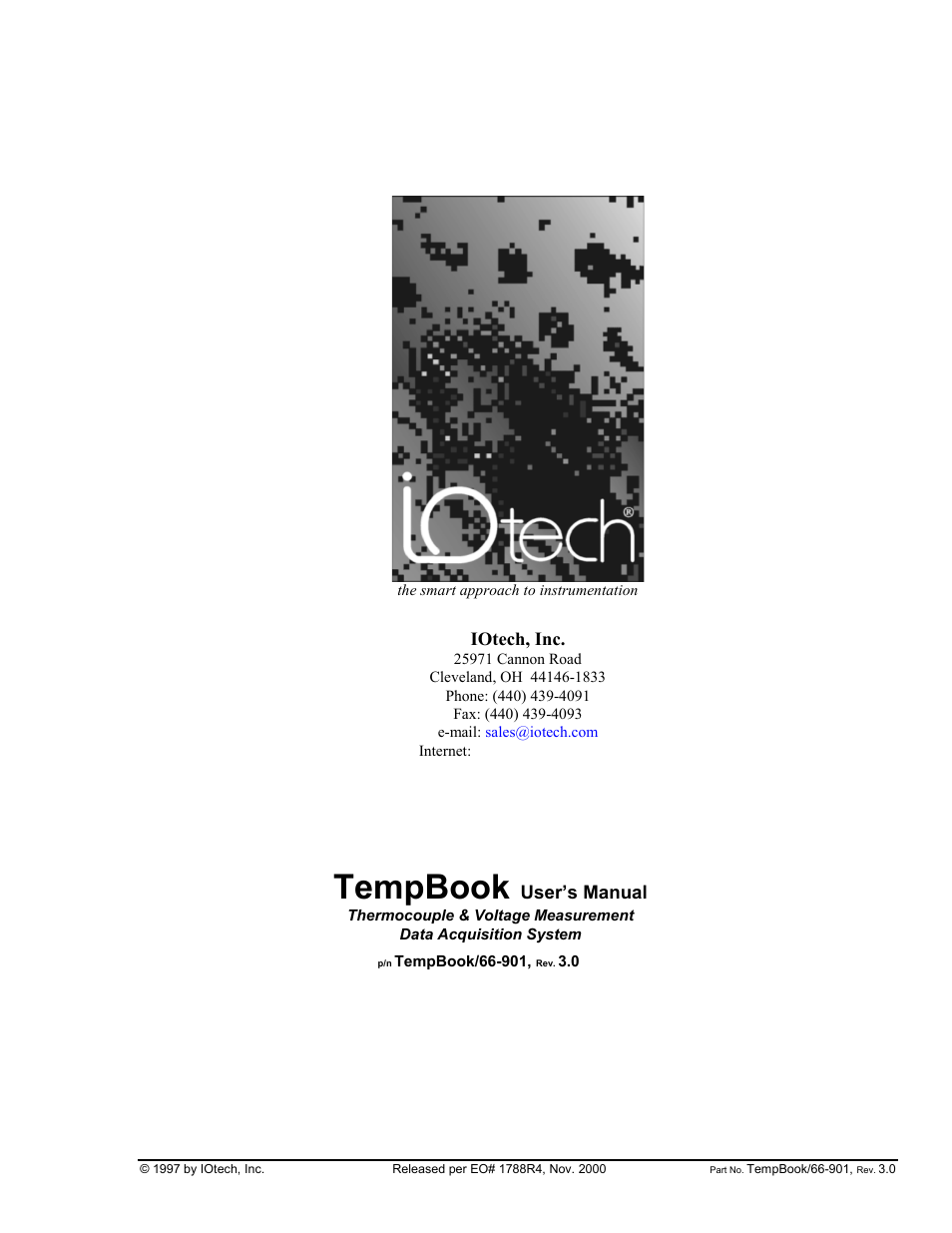 Measurement Computing TempBook rev.3.0 User Manual | 166 pages