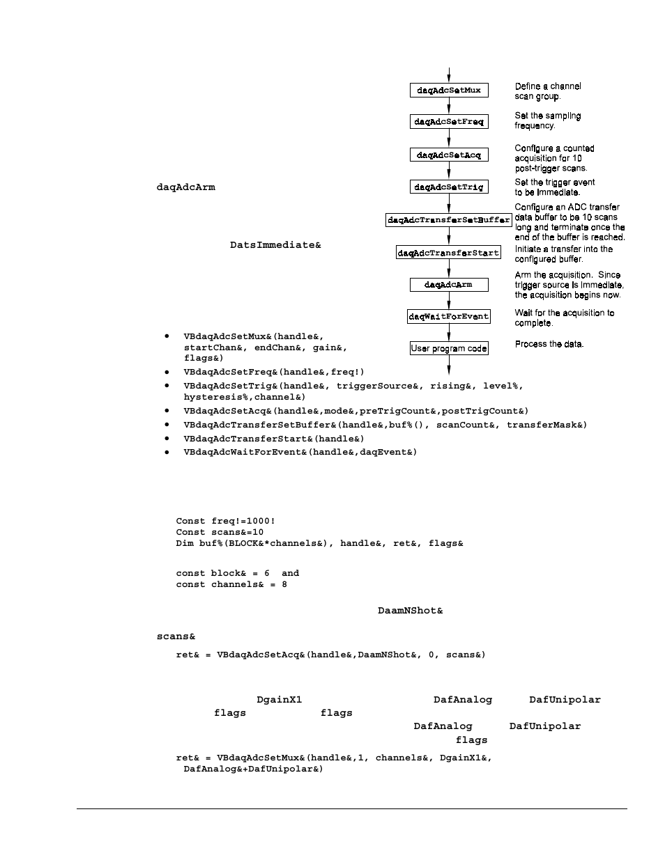 Counted acquisitions using linear buffers | Measurement Computing TempBook rev.3.0 User Manual | Page 105 / 166