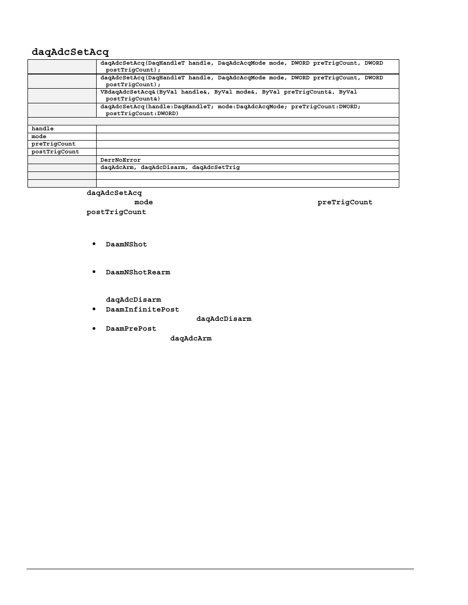 Daqadcsetacq | Measurement Computing TempBook rev.3.0 User Manual | Page 134 / 166