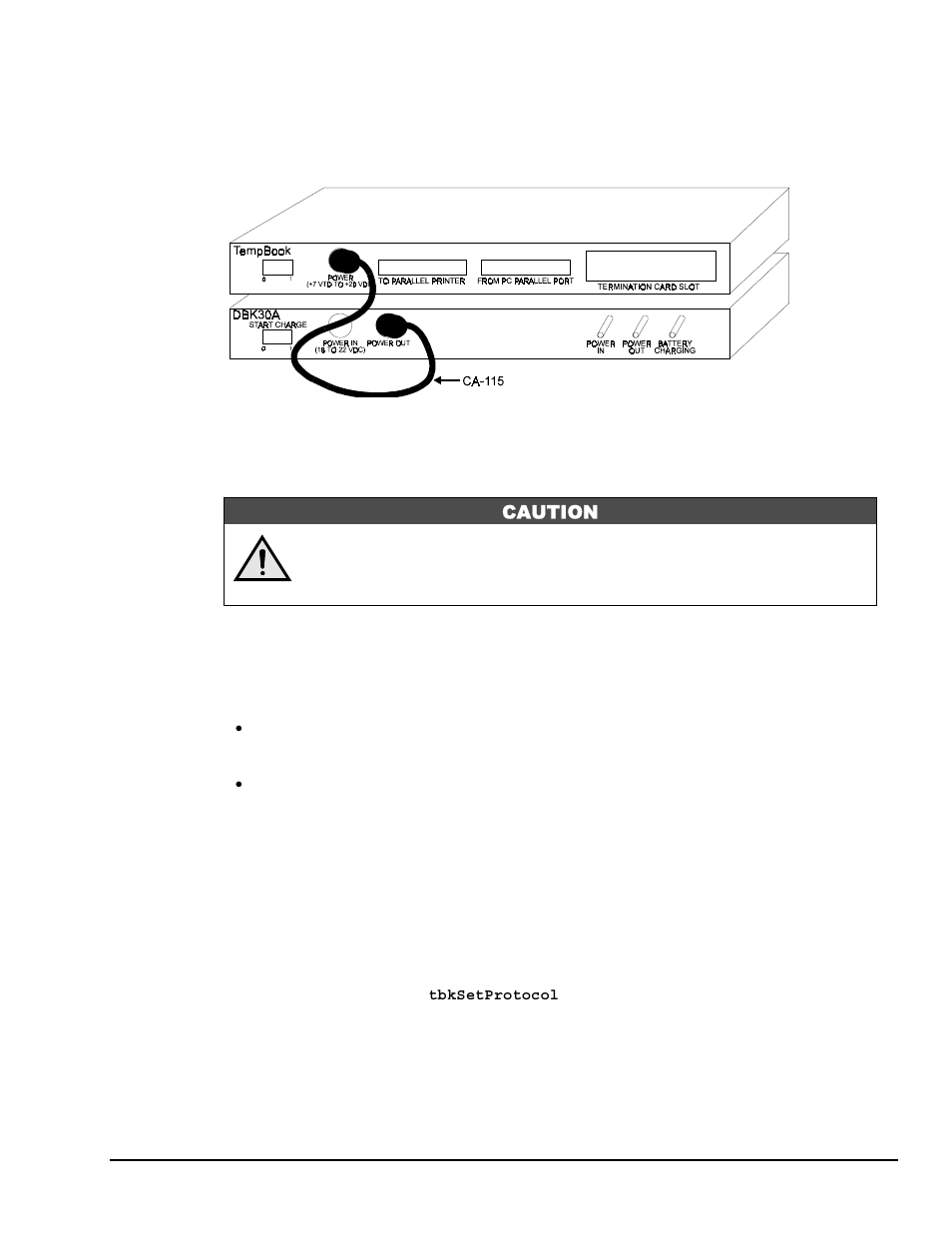 Battery module connection, Parallel port capabilities | Measurement Computing TempBook rev.3.0 User Manual | Page 15 / 166