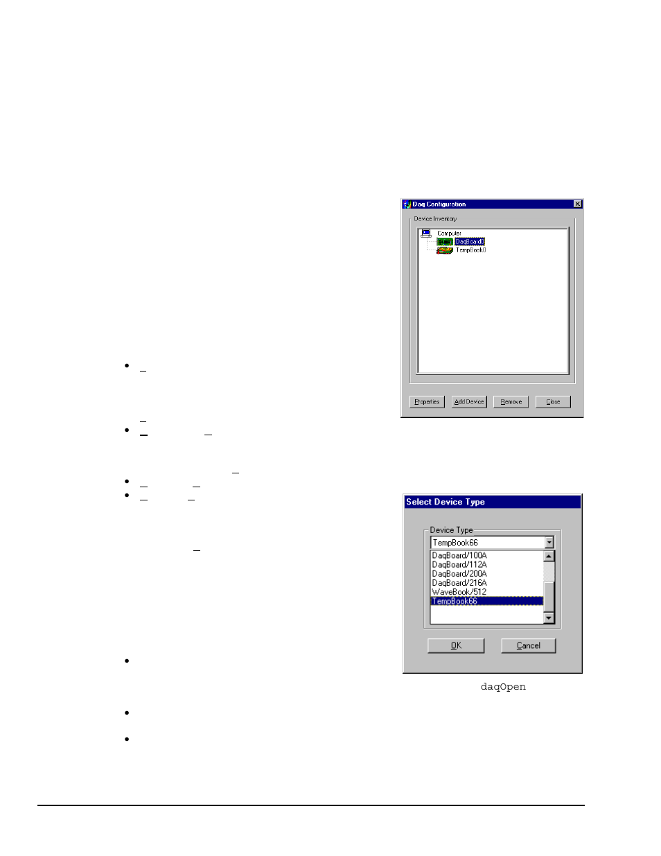 Tempbook configuration under windows 95/98 | Measurement Computing TempBook rev.3.0 User Manual | Page 16 / 166