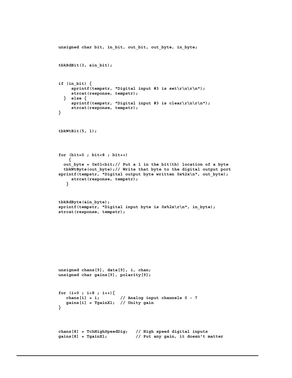 General purpose digital i/o functions, High-speed digital input | Measurement Computing TempBook rev.3.0 User Manual | Page 36 / 166