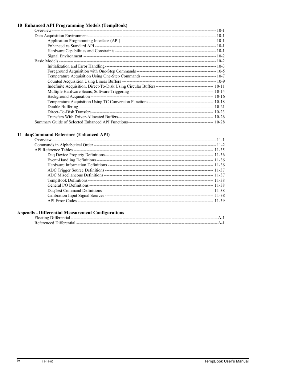 Measurement Computing TempBook rev.3.0 User Manual | Page 6 / 166