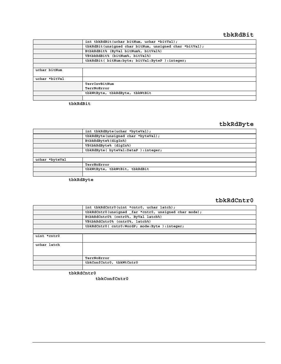 Tbkrdbit, Tbkrdbyte, Tbkrdcntr0 | Measurement Computing TempBook rev.3.0 User Manual | Page 69 / 166