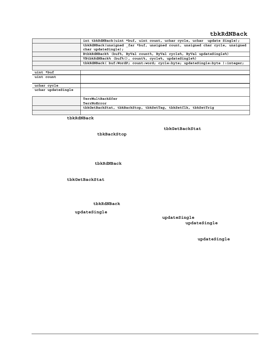 Tbkrdnback | Measurement Computing TempBook rev.3.0 User Manual | Page 71 / 166