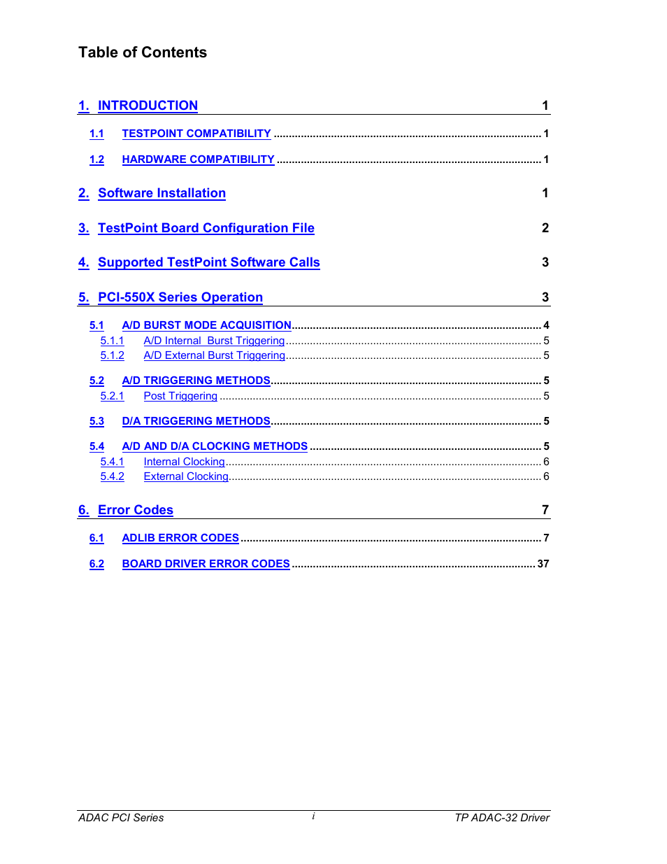 Measurement Computing TP ADAC-32 rev.1.0 User Manual | Page 3 / 47