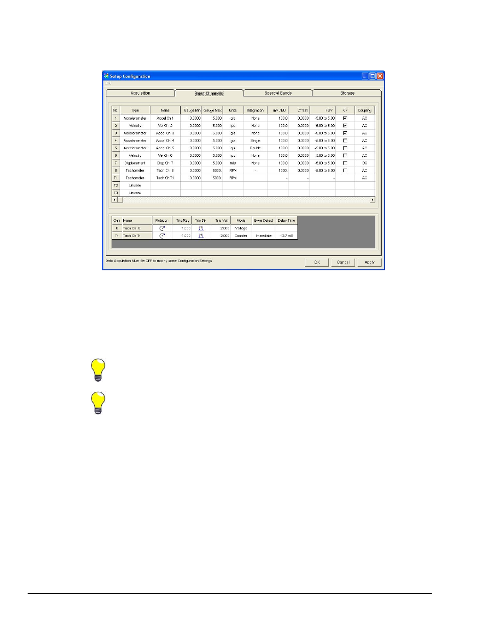Input channels tab | Measurement Computing eZ-TOMAS rev.11.0 User Manual | Page 32 / 94