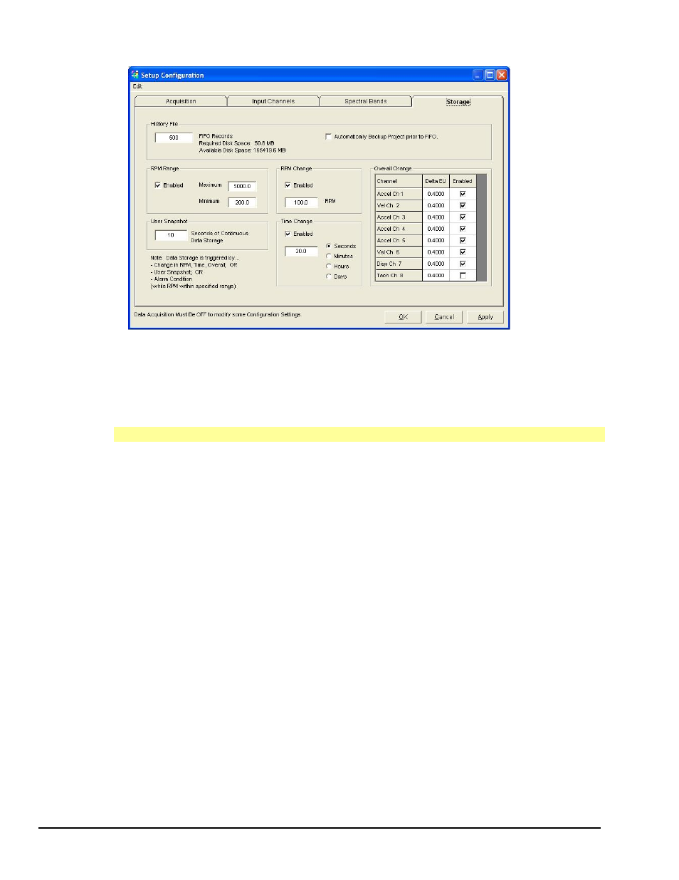 Storage tab, Basic description | Measurement Computing eZ-TOMAS rev.11.0 User Manual | Page 38 / 94