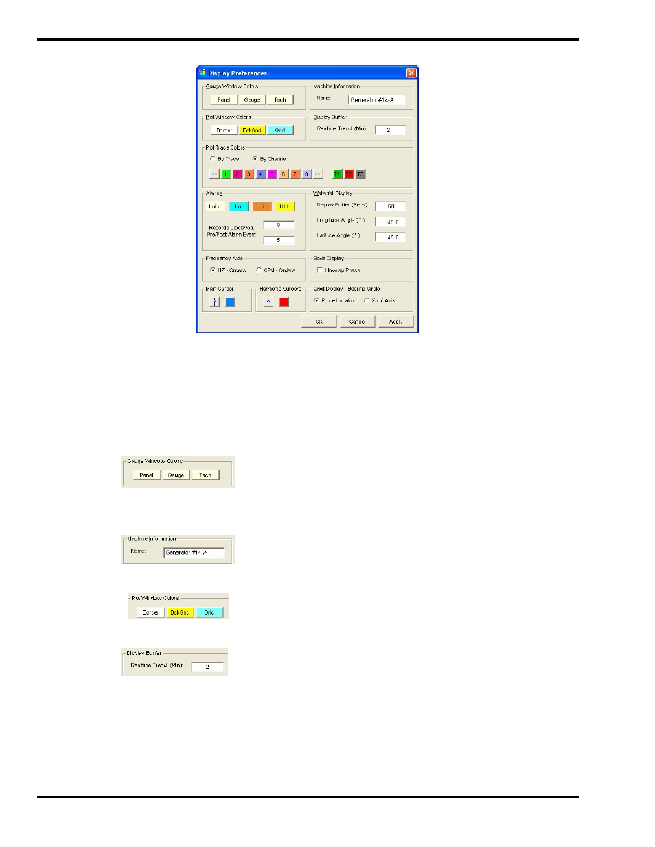 Display preferences window [in edit menu, Display preferences window | Measurement Computing eZ-TOMAS rev.11.0 User Manual | Page 48 / 94