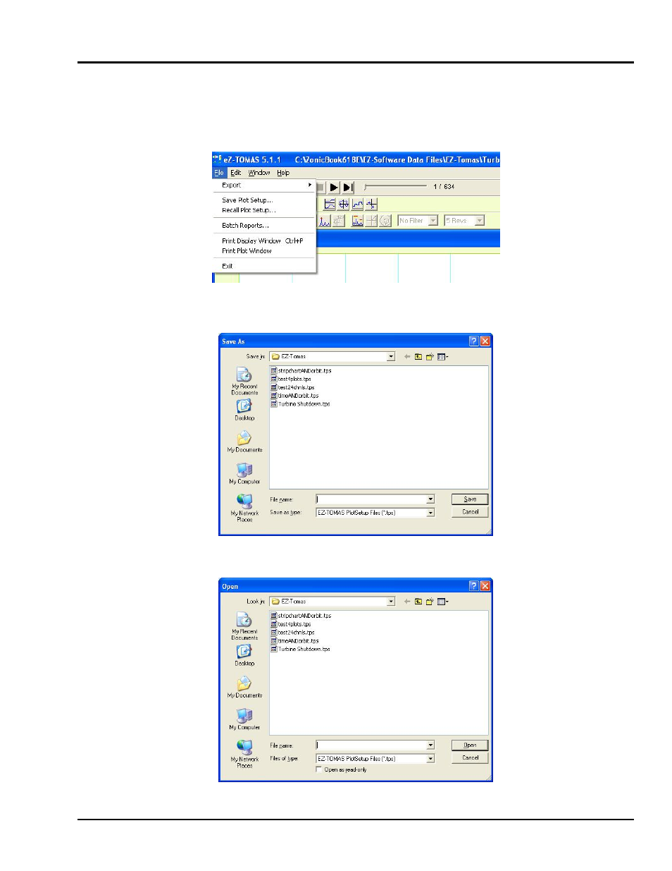Saving and recalling plot setups | Measurement Computing eZ-TOMAS rev.11.0 User Manual | Page 53 / 94
