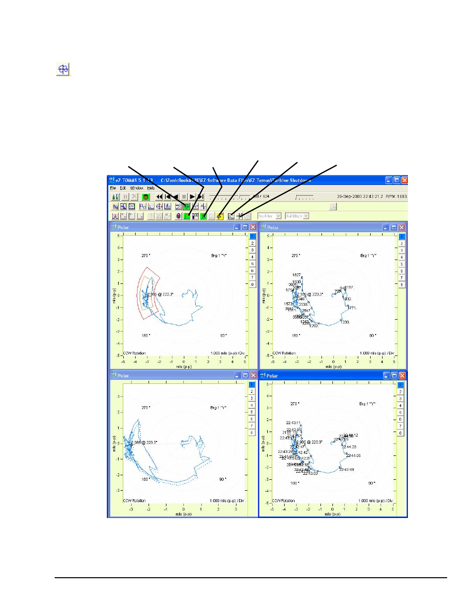 Polar displays | Measurement Computing eZ-TOMAS rev.11.0 User Manual | Page 69 / 94