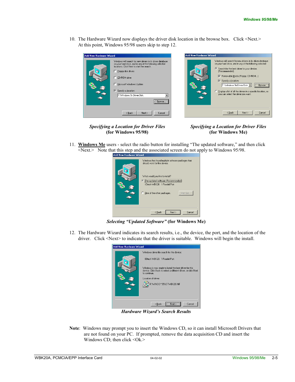 Measurement Computing WBK20A User Manual | Page 11 / 38