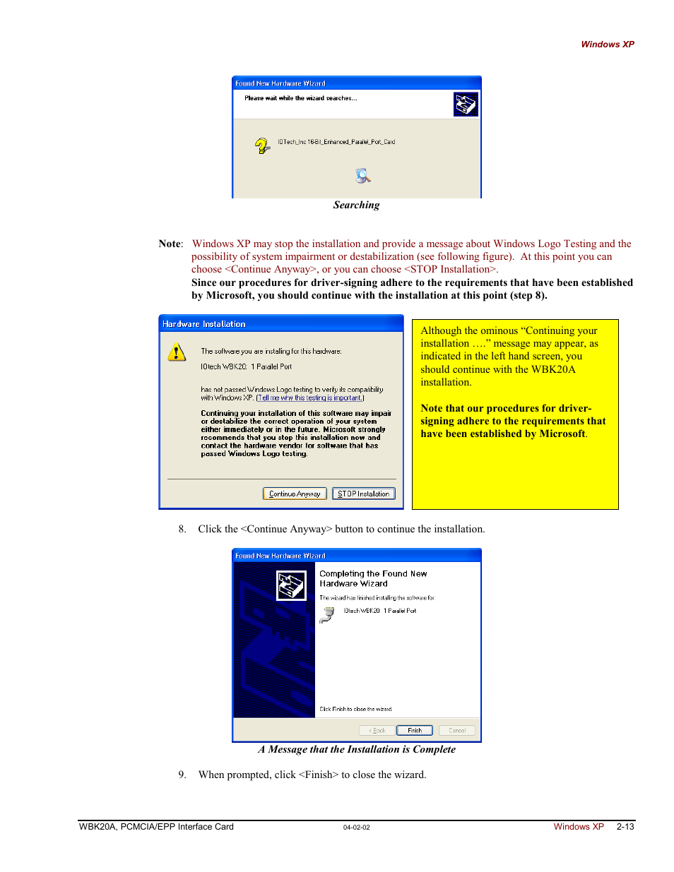 Measurement Computing WBK20A User Manual | Page 19 / 38