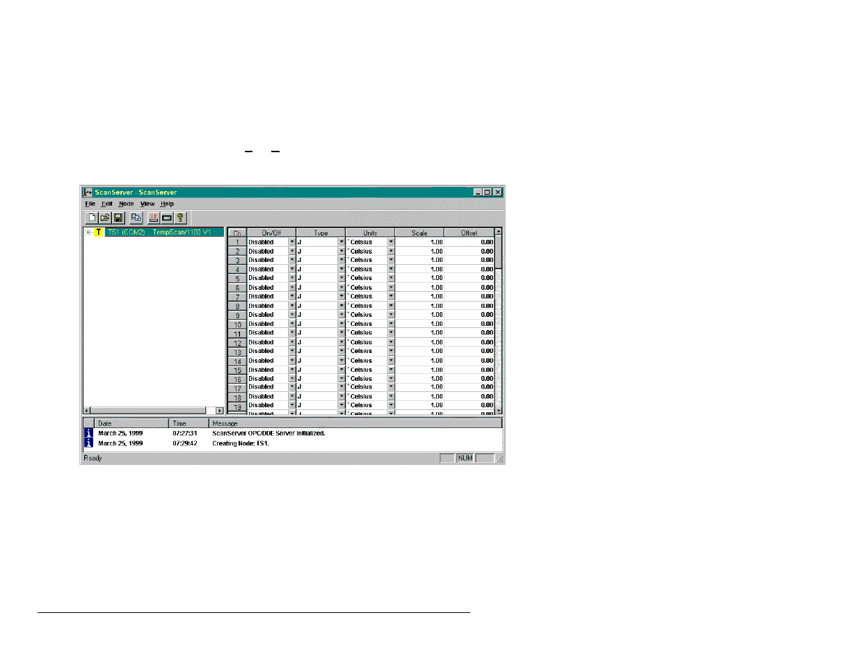 Configuring channels, Set the node online | Measurement Computing ScanServer rev.2.0 User Manual | Page 10 / 42