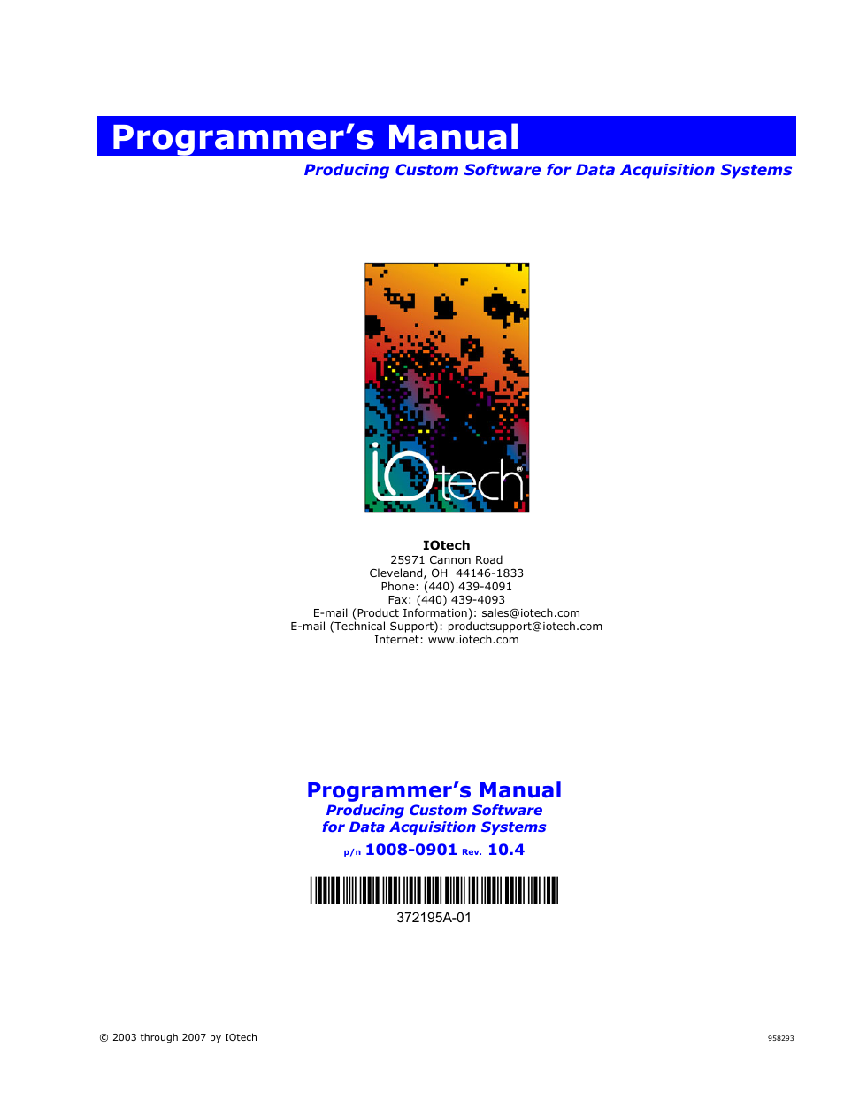 Measurement Computing Data Acquisition Systems rev.10.4 User Manual | 366 pages