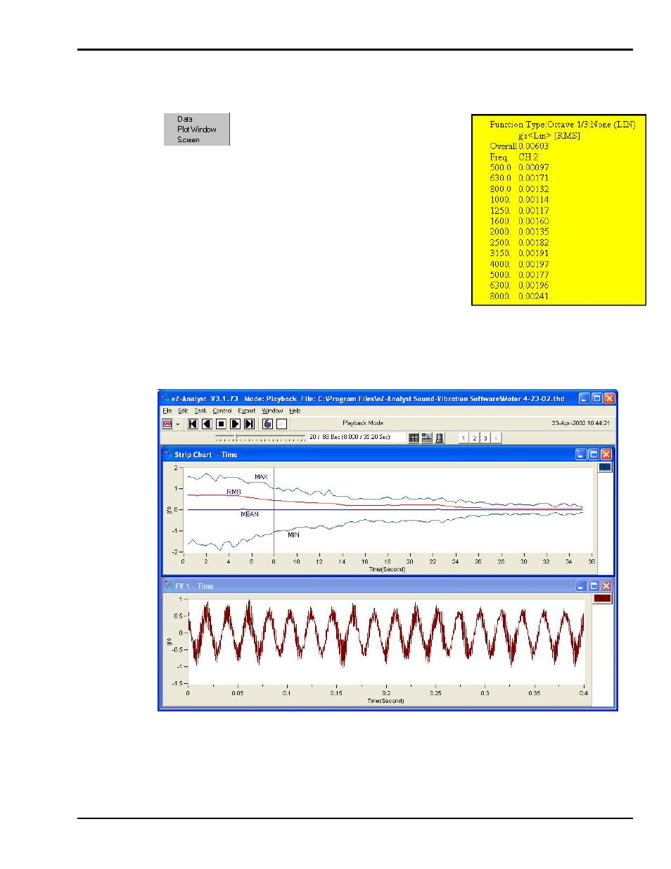 Additional functionality, Copy, Strip charts | Additional functionality …… 5-11, For detailed information refer to the upcomi, Entitled, Pg 5-11 | Measurement Computing eZ-PostView rev.2.0 User Manual | Page 129 / 144