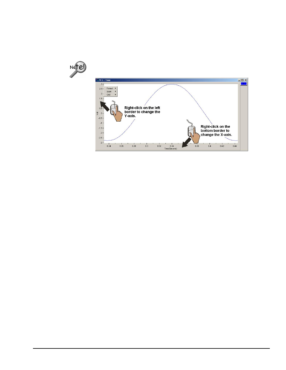 Changing the plot’s format / scale / grid | Measurement Computing eZ-PostView rev.2.0 User Manual | Page 133 / 144