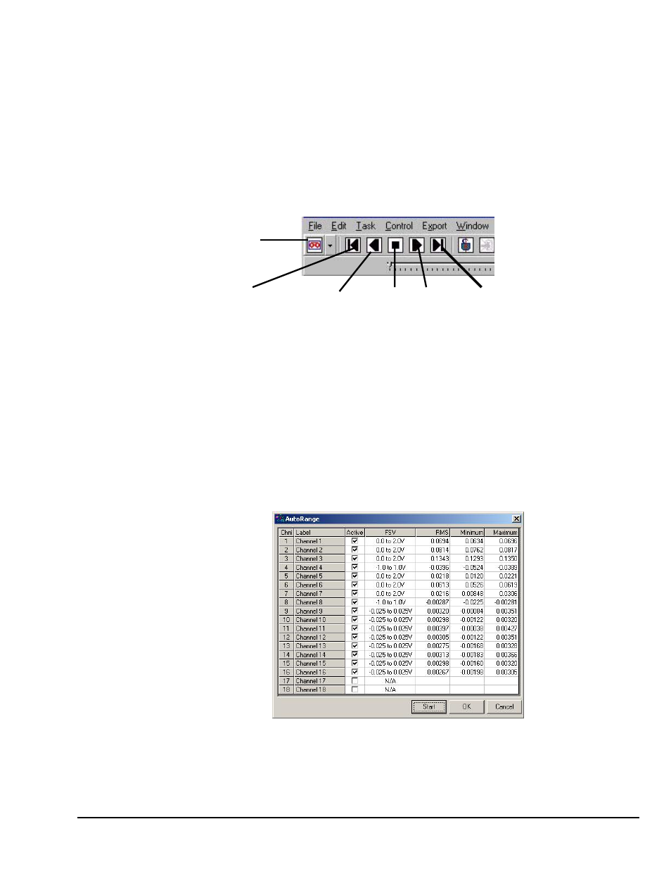Playback / review mode, Input range (auto/manual), Playback mode…….3-3 | Input range (auto/manual)…… -3 | Measurement Computing eZ-PostView rev.2.0 User Manual | Page 61 / 144