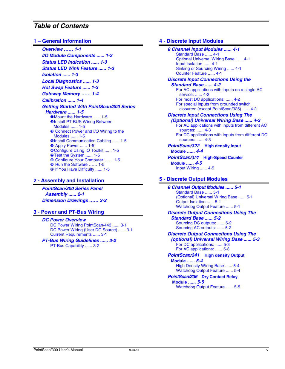 Measurement Computing PointScan 300 Series rev.1.0 User Manual | Page 5 / 42