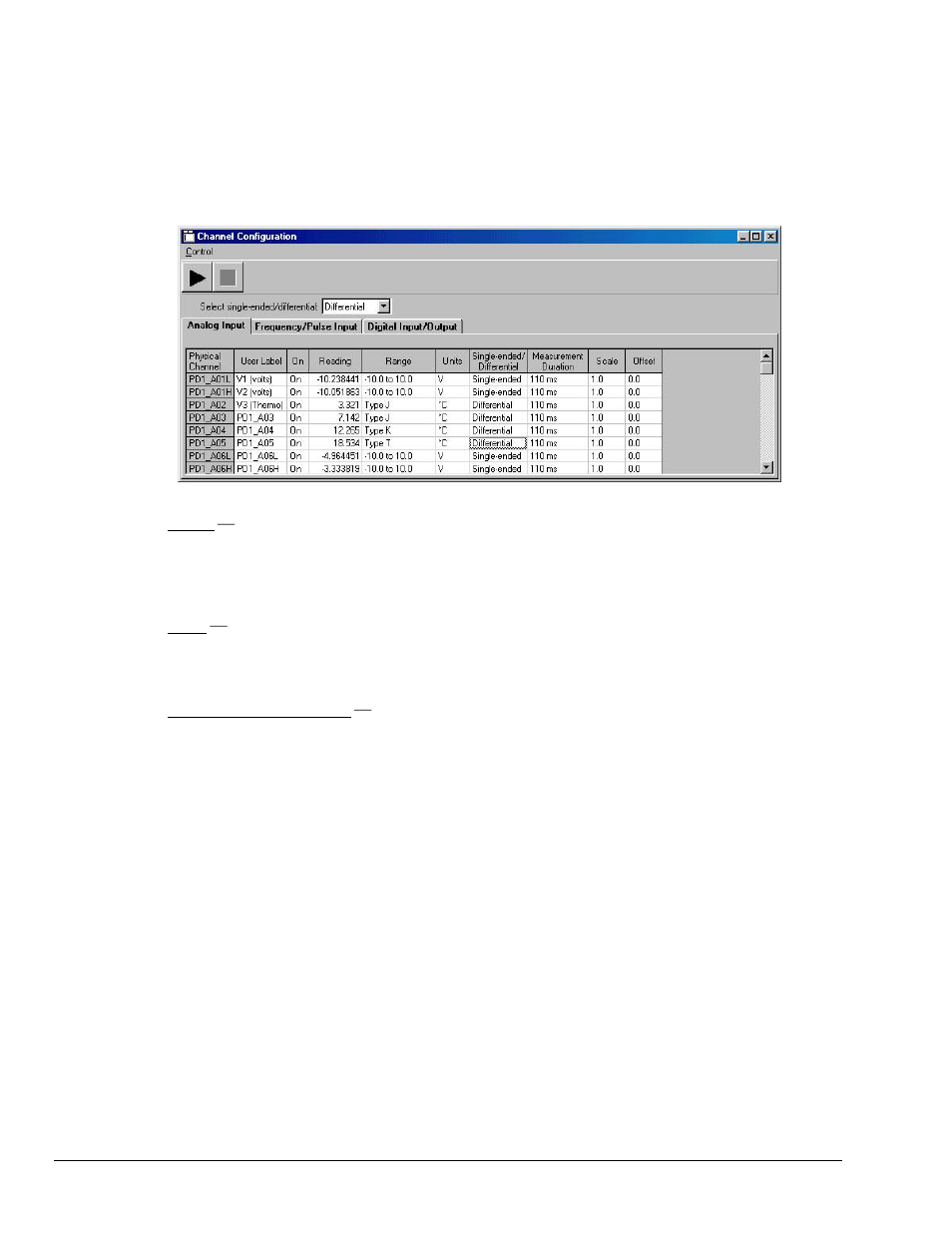 Analog input spreadsheet | Measurement Computing Personal Daq rev.6.0 User Manual | Page 52 / 170