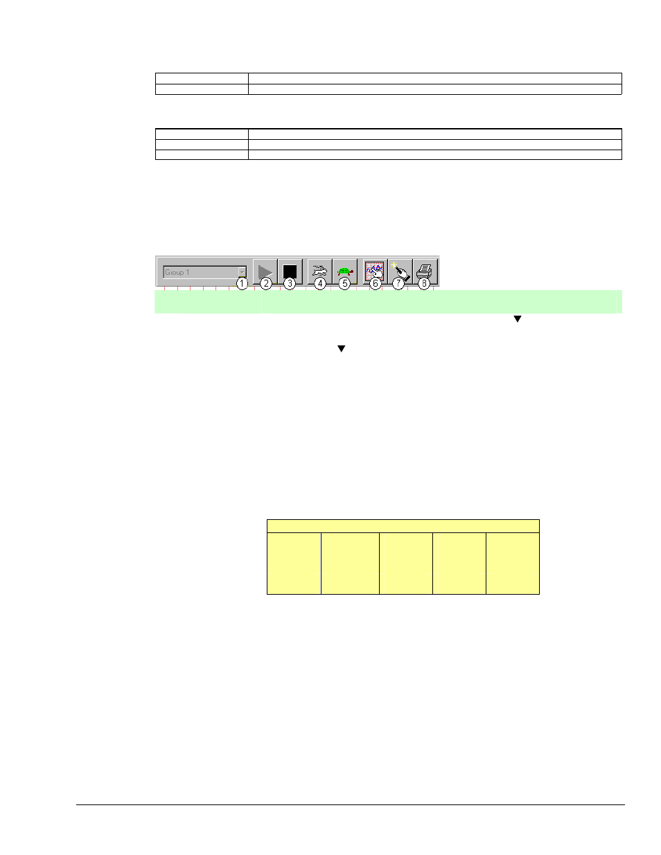 Toolbar items | Measurement Computing Personal Daq rev.6.0 User Manual | Page 71 / 170