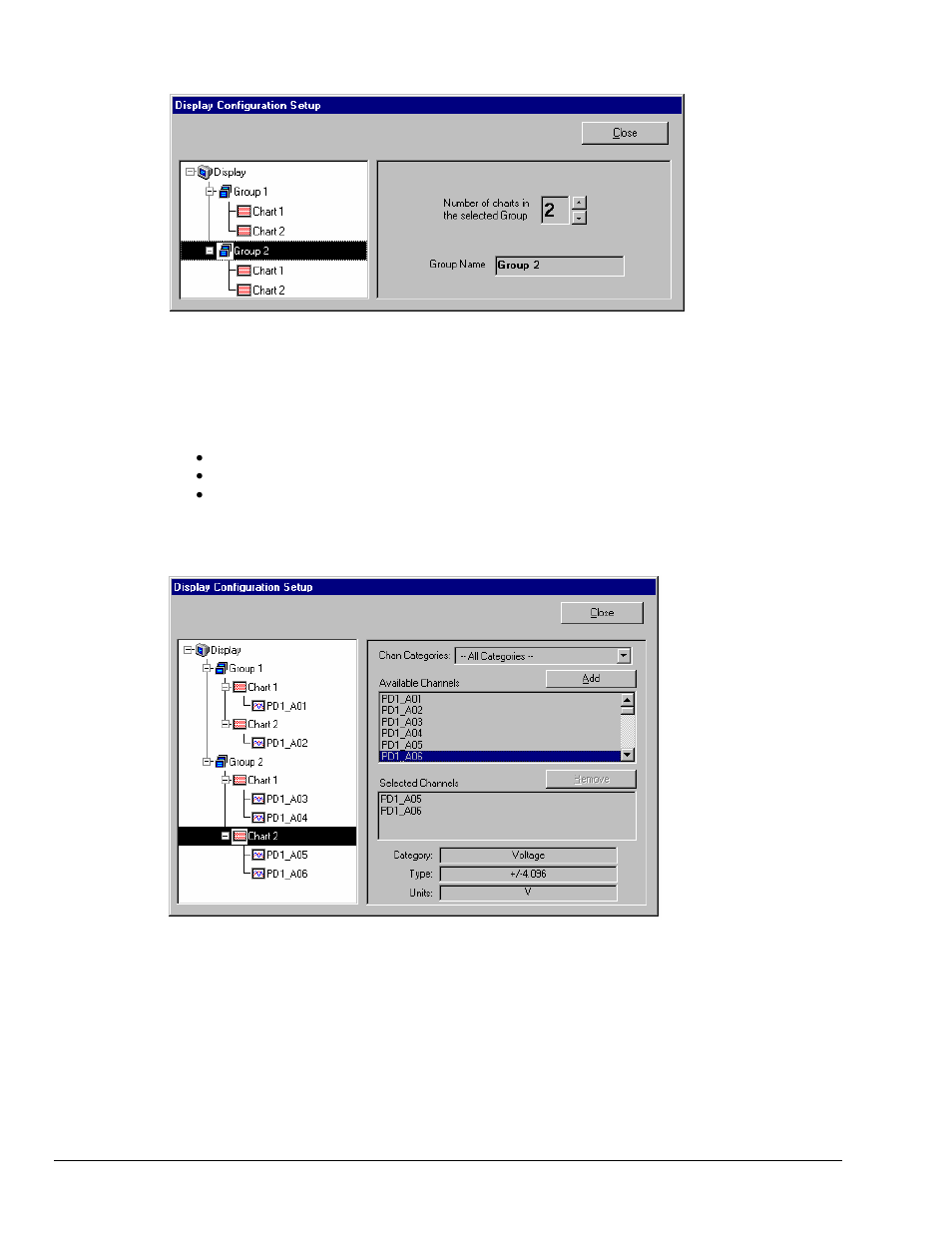 Editing a chart display configuration | Measurement Computing Personal Daq rev.6.0 User Manual | Page 74 / 170