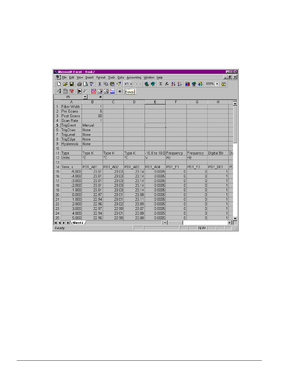 Data header | Measurement Computing Personal Daq rev.6.0 User Manual | Page 94 / 170