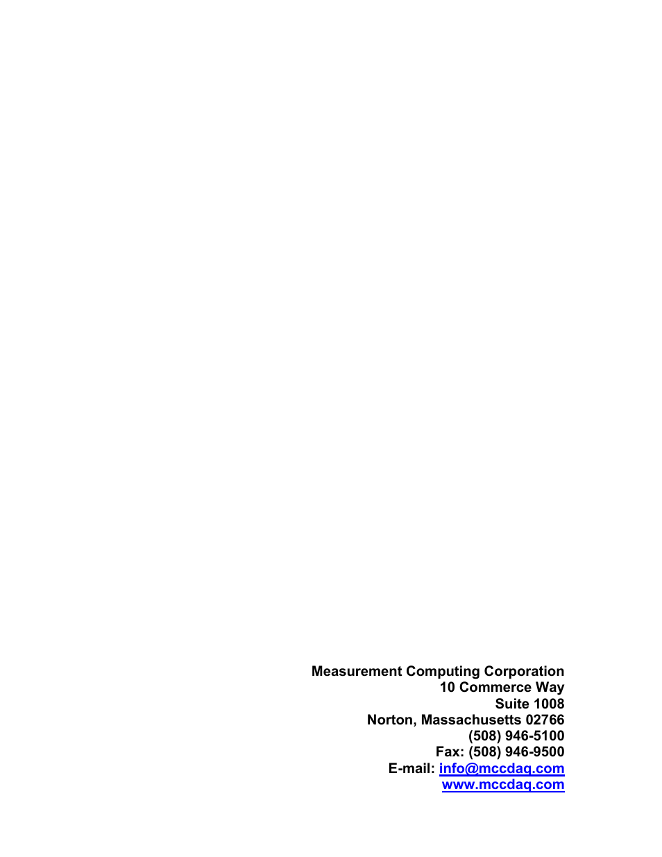 Measurement Computing CIO-DAS-TC User Manual | Page 18 / 18