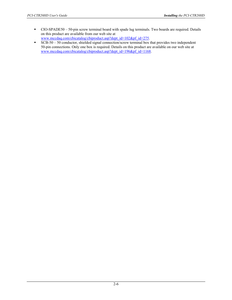 Measurement Computing PCI-CTR20HD User Manual | Page 14 / 21